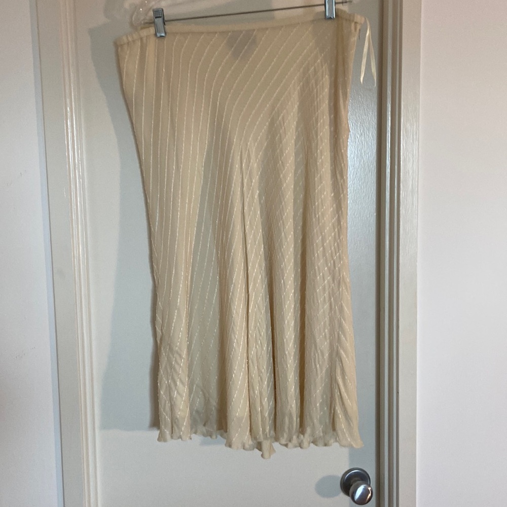 Stunning Ralph Lauren Sequined Cream Cocktail Skirt 16W